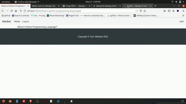Add user authentication in Django Website | Django Course in Tamil
