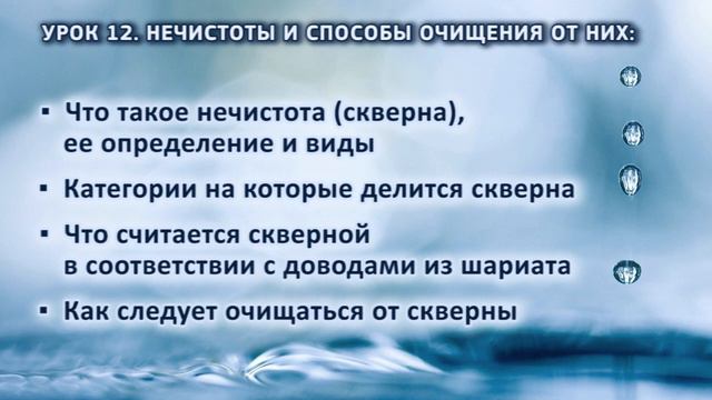 12. Нечистоты и способы очищения от них