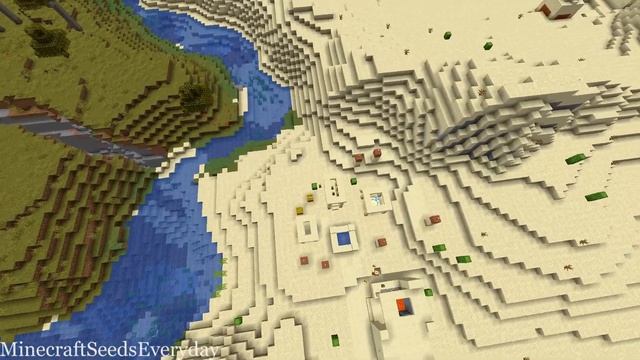Minecraft 1.15 Seed 301: Exposed stronghold in a ravine under desert temple смотреть онлайн