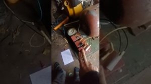 Асинхронный генератор, первая проба.