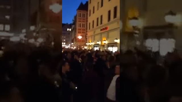 We've got a big fucking German ( Arsenal fans in Munich )