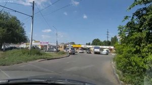 Заводской. Экзаменационный маршрут. Проезд перекрёстков, самые используемые повороты и развороты