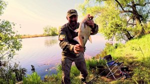 Клёв как на _Черных камнях_. Еле достал садок с рыбой из воды😄 . Погодка, Природка.. и Быть Добру!