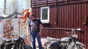 Мотоцикл Восход-1 от мотоателье Ретроцикл. До реставрации.
