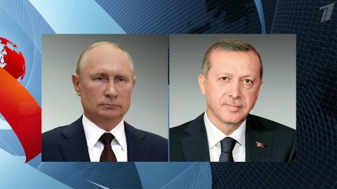 Владимир Путин поговорил по телефону с президентом Турции Реджепом Тайипом Эрдоганом