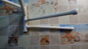 Вешалка из полипропиленовых труб в ванную для полотенец.