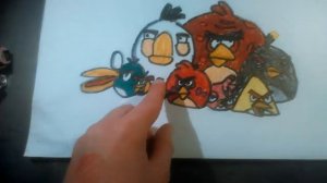 Обзор рисунка Angry Birds!!!