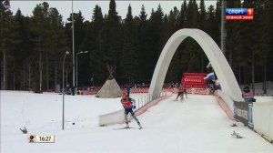 БИАТЛОН. КМ 2014-15. Ханты-Мансийск. Женщины. Масс-старт 12,5 км. (Спорт 1). 22.03.2015. 1080i.