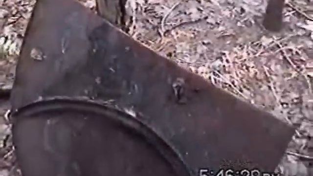 Vintage movie of rusty relics