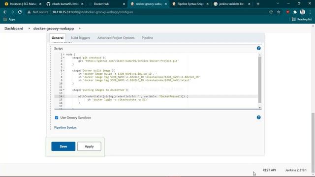 Complete CICD DevOps project |  Git, Dockerhub, Dockerhost,Jenkins|Deploying container on web-serve