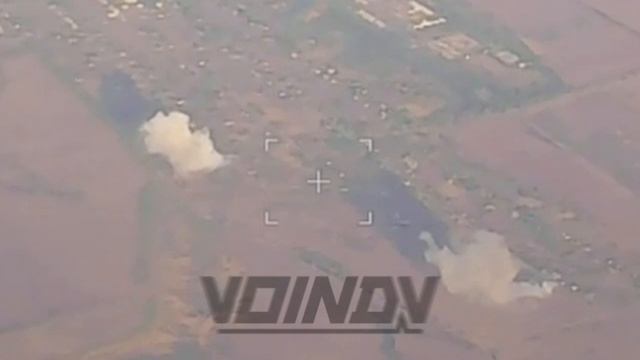 Авиаудар по позиции ВСУ в Новомихайловке/Airstrike at the AFU position in Novomihailovka