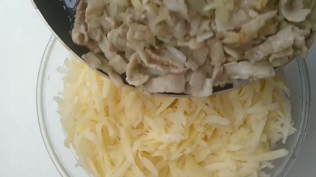 КАРТОФЕЛЬНАЯ ЗАПЕКАНКА С БЕКОНОМ. СЫТНЫЙ ОБЕД ИЛИ УЖИН. ПРОСТОЙ РЕЦЕПТ.