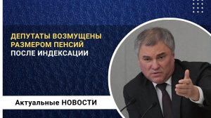 Депутаты возмущены размером пенсий после индексации