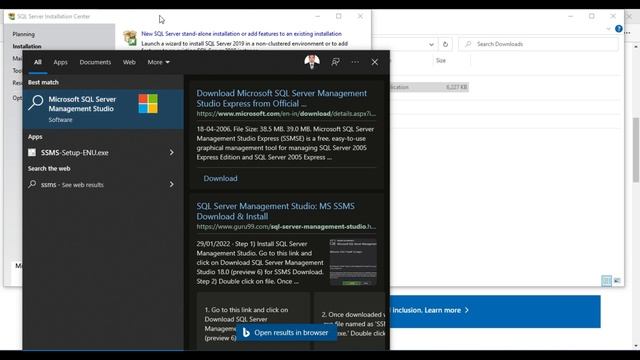 SQL Server 2019⚡️Download & Install⚡️ Create Database & Table ⚡️Free Express Edition