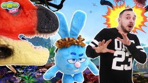 СМЕШАРИКИ Дежавю и Папа Роб на параде динозавров в мезозое!