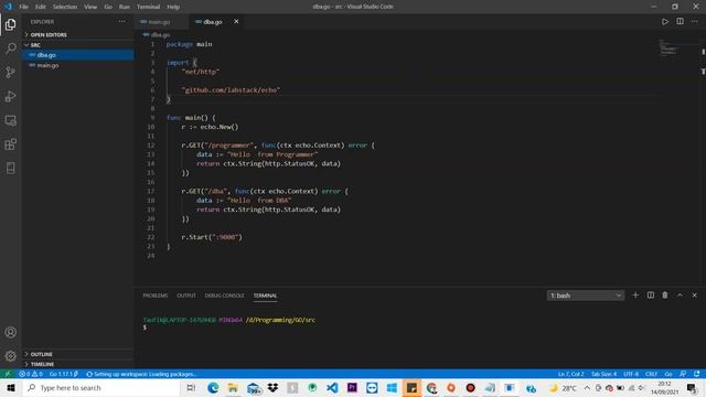 Cara SETUP Golang dan Install Library dari Github DI Windows смотреть онлайн