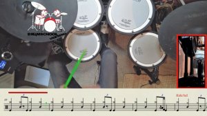 Green Day - Holiday Drum Karaoke, Drum Cover, Sheet Music, Lessons, Tutorial