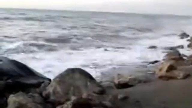 Видео Зимнее море онлайн, декабрь море шум, море закат, зима море
