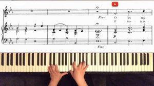 „Lascia ch‘io pianga“ with rezitative E-flat major: Rinaldo : Händel : Karaoke : Piano accompanimen