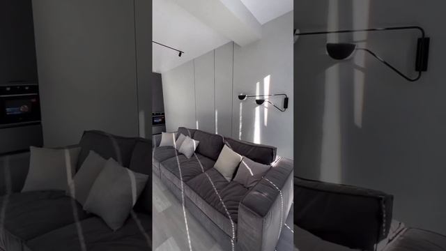 Обзор зоны гостиной из нашего реализованного проекта в ЖК Графит, 97 м2 #дизайнинтерьера #ремонт смотреть онлайн