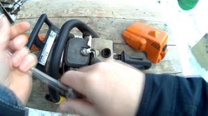 Замена свечи на бензопиле ШТИЛЬ 180.