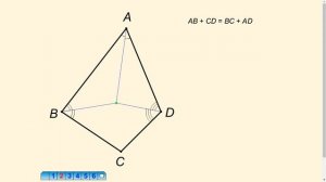 Свойство и признак описанного четырехугольника