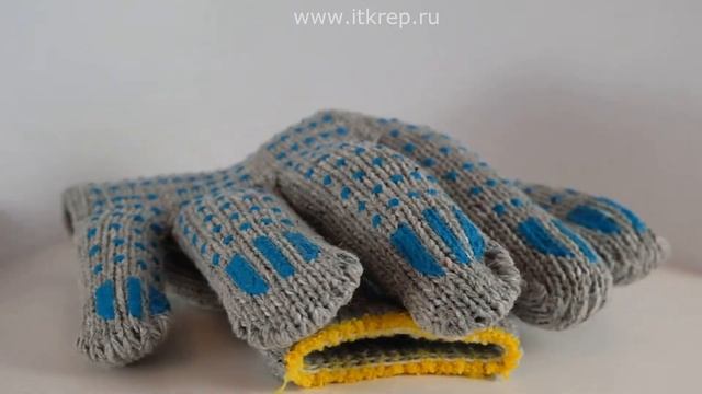 Перчатки 5 ти ниточные с ПВХ напылением смотреть онлайн