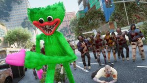 ЗЕЛЕНЫЙ ХАГГИ ВАГГИ ПРЕВРАТИЛСЯ В ЗОМБИ Poppy Playtime в ГТА 5 МОДЫ! ОБЗОР МОДА в GTA 5 ВИДЕО