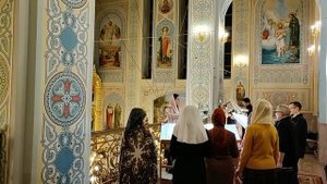 Полиелей "Хвалите имя Господне..." (муз. диакона Сергия (Федорова )). Регент Екатерина Артюхова.