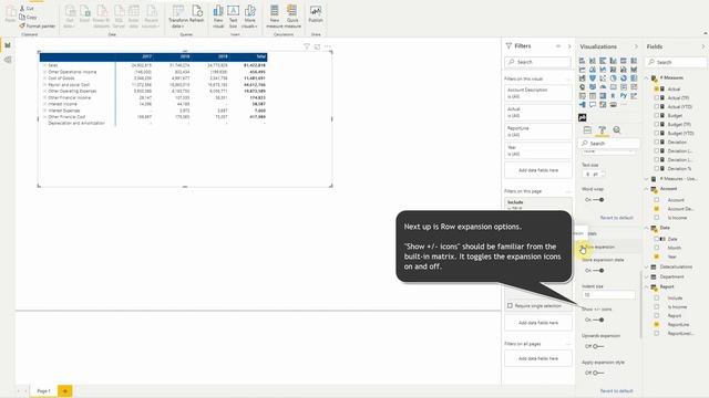 Financial Reporting Matrix V3 - new features.