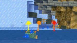 Stickman vs Minecraft ⚡ RAINBOW SWORD Animation VS Minecraft Stick man Cartoon