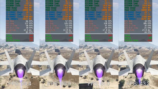 GTA 5 | GeForce RTX 3090 | 4K | MSAA | OFF vs X2 vs X4 vs X8 смотреть онлайн