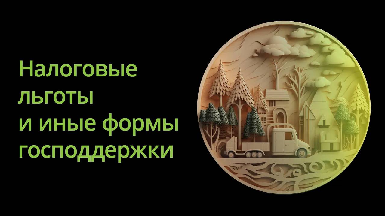 Серия вебинаров для лесной отрасли. Налоговые льготы и иные инструменты государственной поддержки