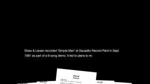 Shaw & Larsen Simple Man Single