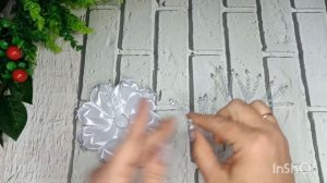 ШИКАРНЫЕ БАНТЫ для новогодних утренников МК ОБЪЁМНЫХ бантиков  из атласной ленты 5 см