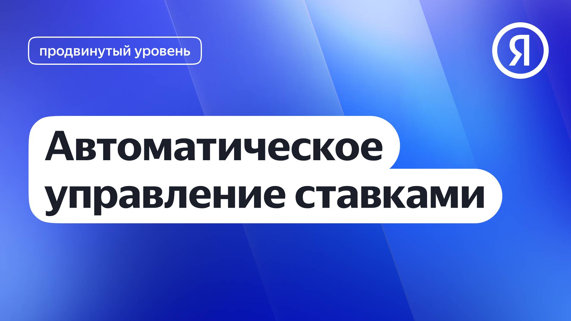 Автоматическое управление ставками | Яндекс про Директ 2.0