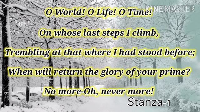 Class-12 English Poetry "A Lament" by P.B.Shelley Explained by Mrs Sushma Chaudhary Lecturer Englis смотреть онлайн