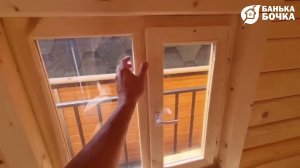 Окно 80х80 см (Брус - Каркас)
