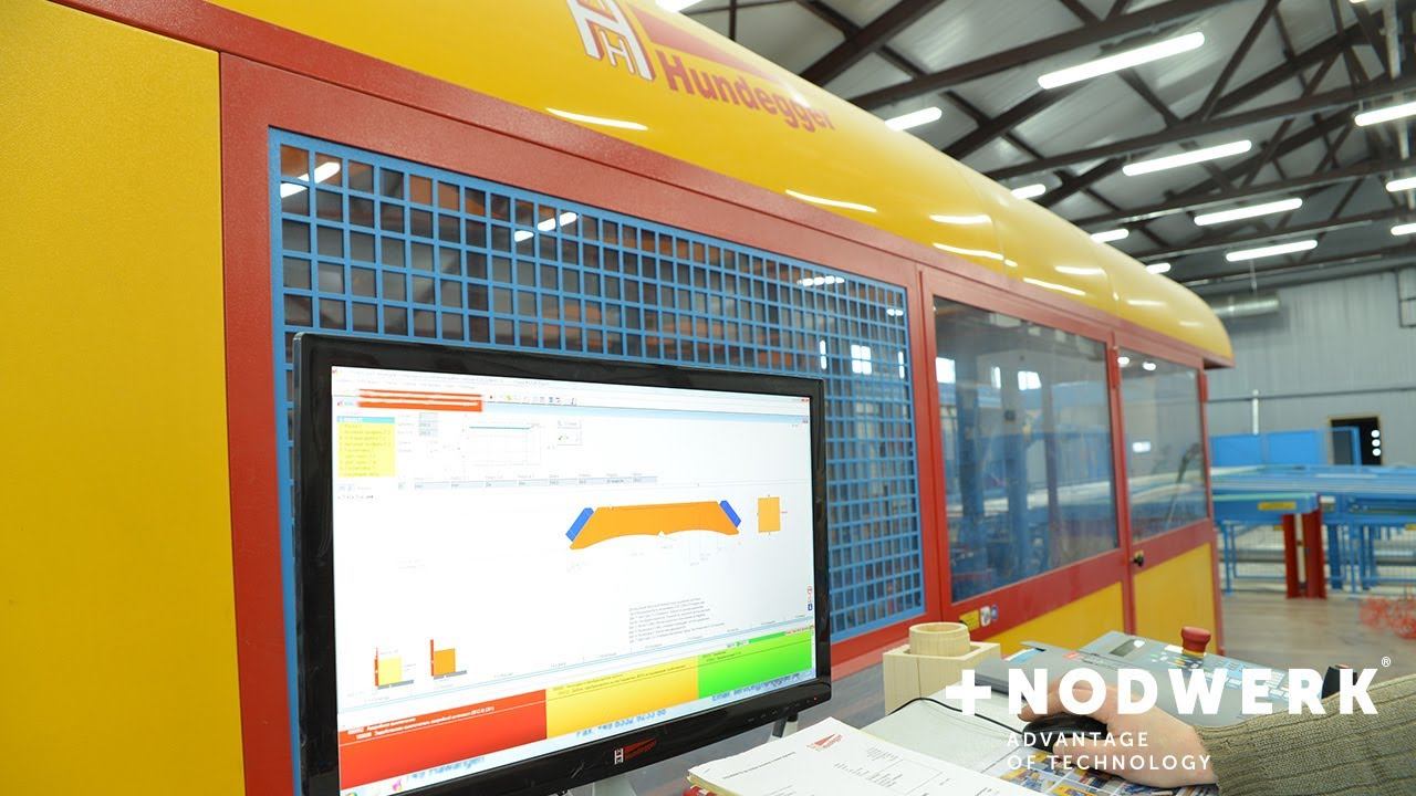 Станок Hundegger на заводе NODWERK