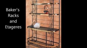 wrought iron baker's racks, iron etageres, Grace iron furniture