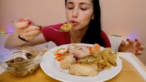 МУКБАНГ| ЖАРЕНЫЙ КАРТОФЕЛЬ, КУРИЦА?, КОТЛЕТЫ| Ответы на вопросы| MUKBANG| ASMR