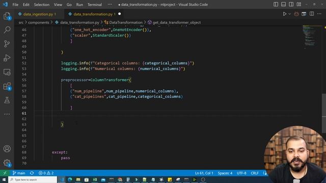 Tutorial 5-End To End ML Project-Data Transformation Implementation Using Pipelines смотреть онлайн