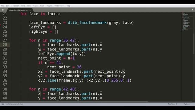Drowsiness Detector (Blink Detection) OpenCV Project Tutorial - Python and Dlib - with code