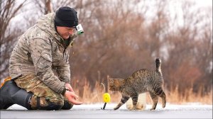 Как ко мне на рыбалке пришел КОТ)) Жерлицы на щуку. Январские приключения.