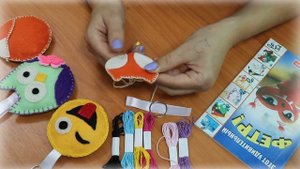 Мастер - класс брелок из фетра Лисичка