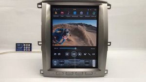 Штатная магнитола для Toyota Land Cruiser 100 Tesla Style