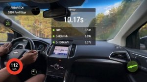 Ford Edge 2.0Ti AT 4WD 2020. 0-100 acceleration.