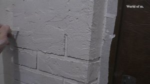 Декоративный кирпичик из штукатурки