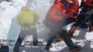 Everest Crevasse Fall & Emergency Rescue