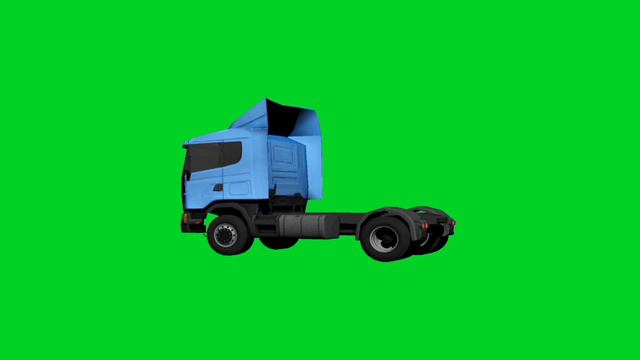 Грузовик,  на зелёном фоне. Грузовой автомобиль хромакей,green screen,chromakey.